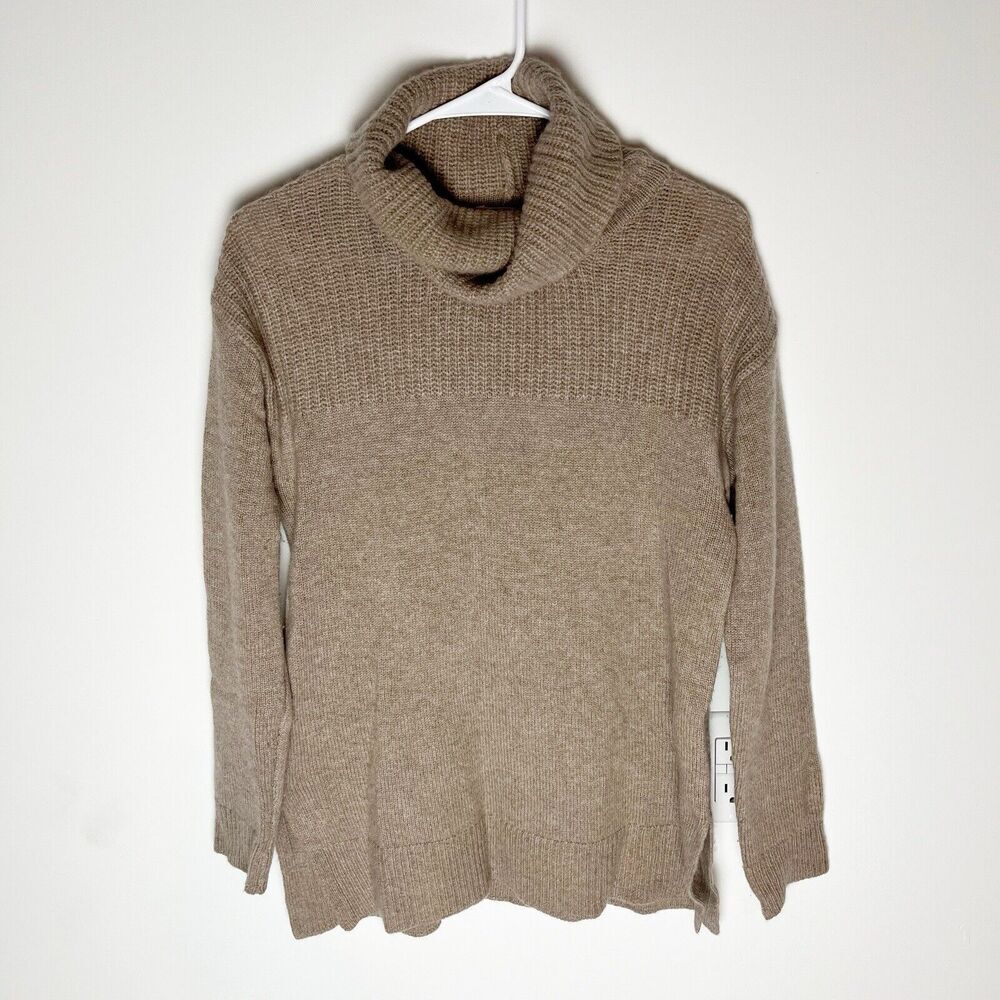 splendid collection Brown Turtle Neck Cashmere Sweater XS